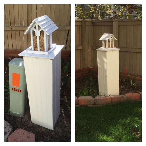 hiding utility boxes outdoors